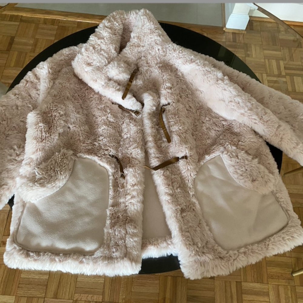White Faux Fur Coat